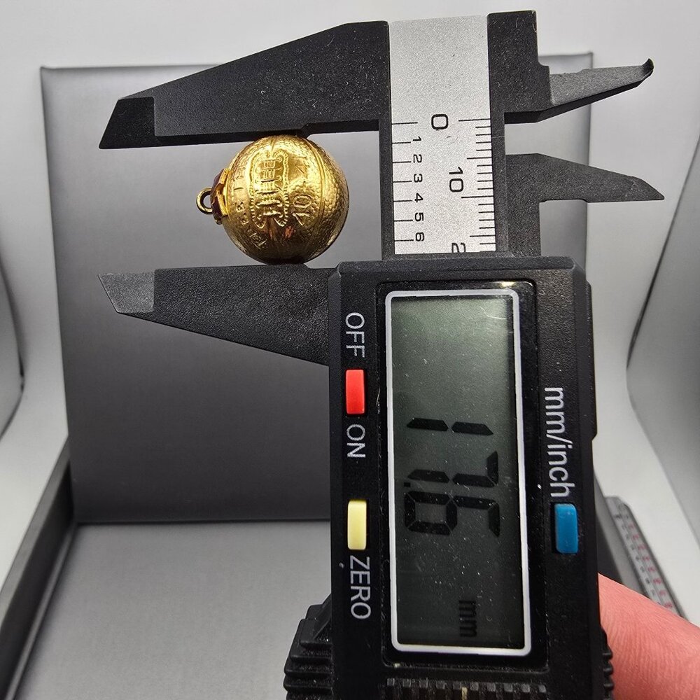 VTG 1940s 10k Gold Filled Nebraska Free Throw Basketball Pendant Sports Charm - Picture 12 of 13